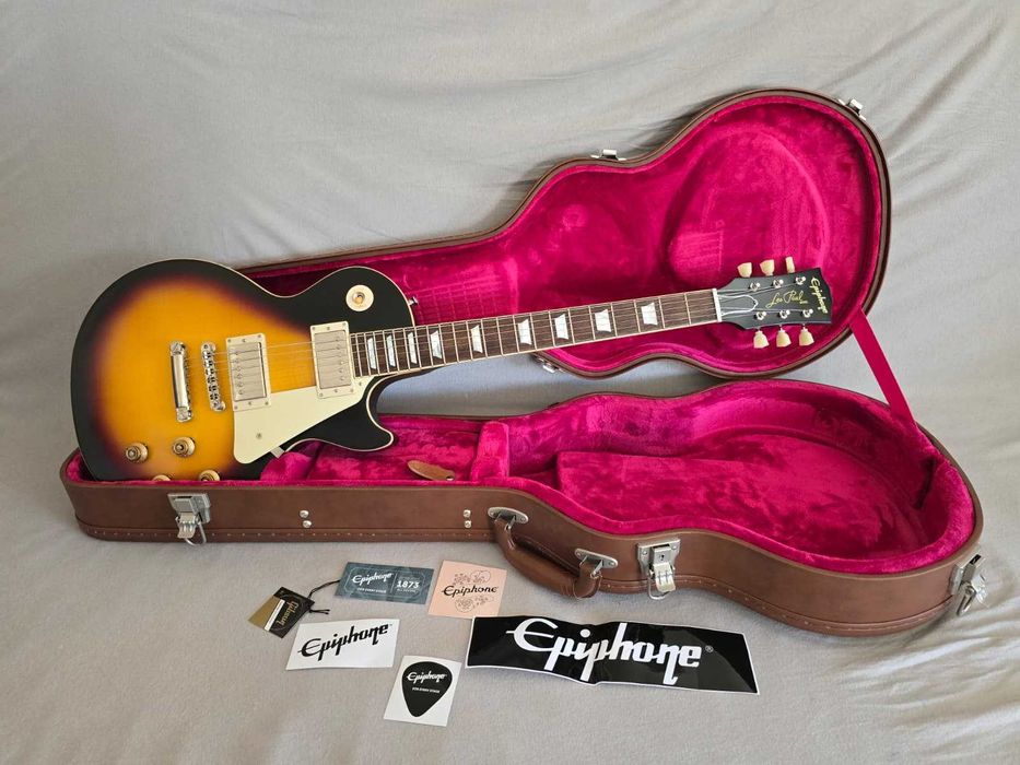 Epiphone Les Paul Standard 1959 Tabacco Burst z główką Gibsona
