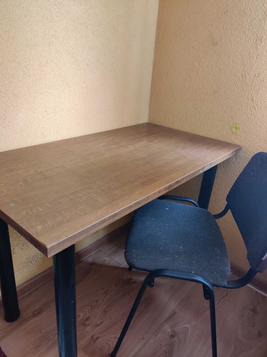 Table and chair .
