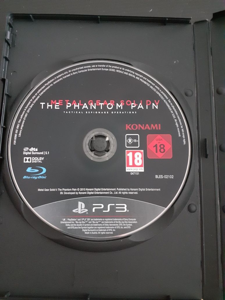 The Phanton Pain Metal Gear Solid V ps3