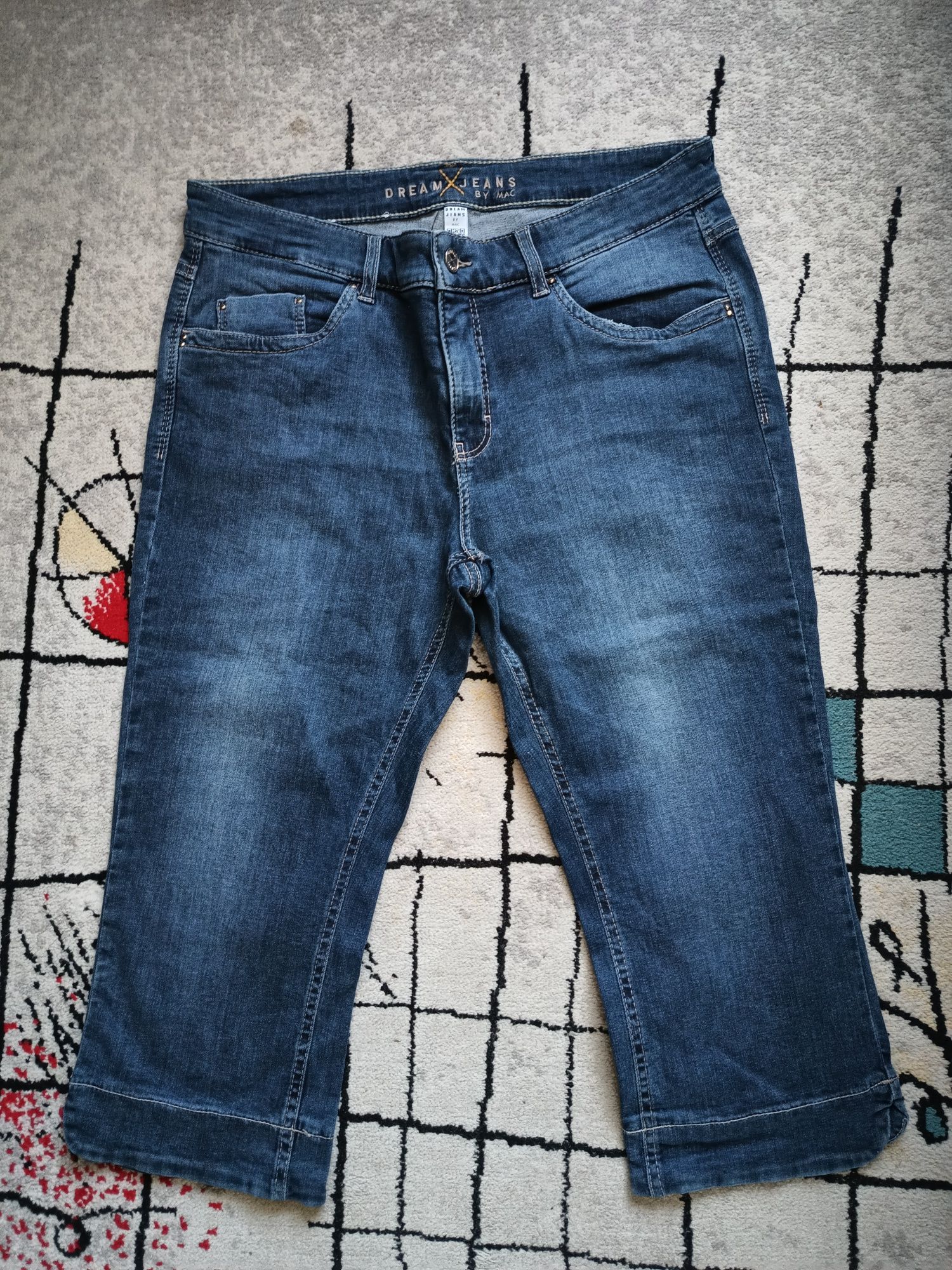 MAC Nowe nieużywane jeansy rybaczki elastyczne wysokie 42/XL