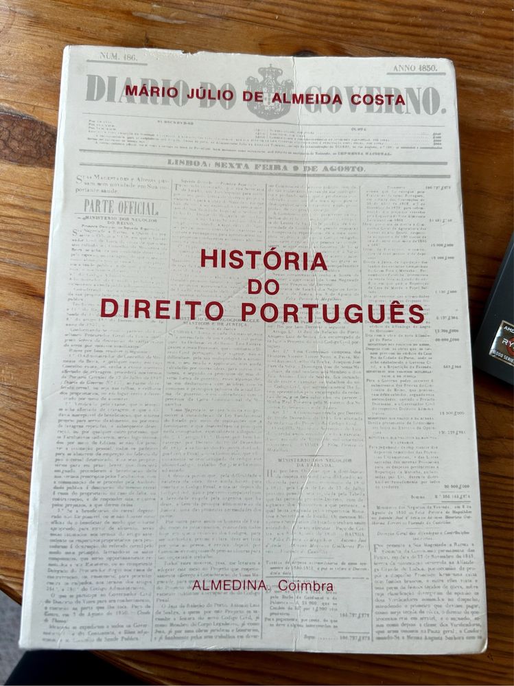 Livro História do Direito Português (Mário Júlio de Almeida Costa)
