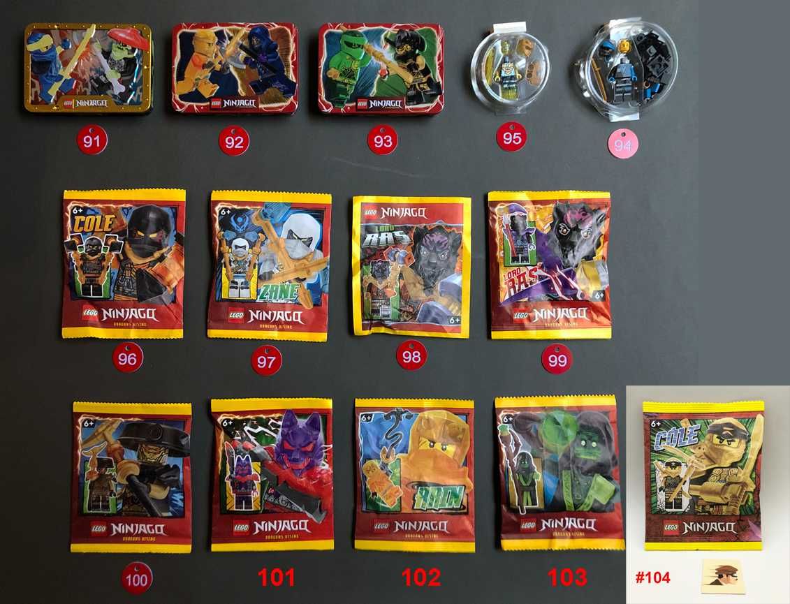 LEGO NINJAGO POLYBAGS Minifiguras - Grande Coleção com Raridades