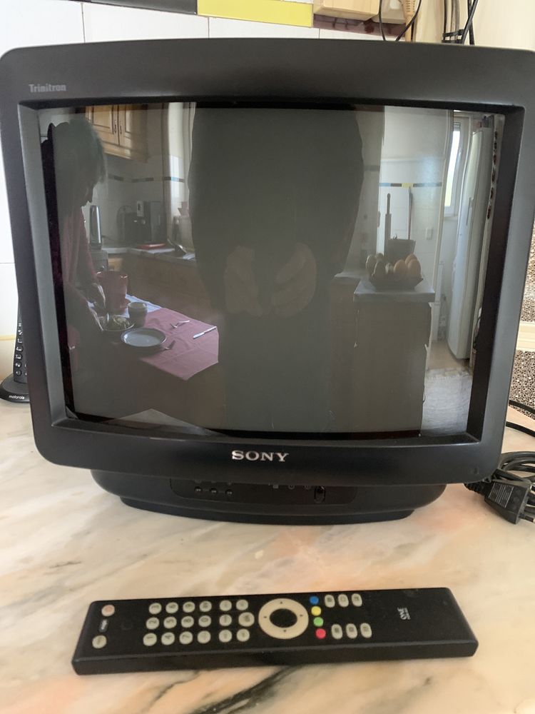 Sony Televisão Black Trinitron retro