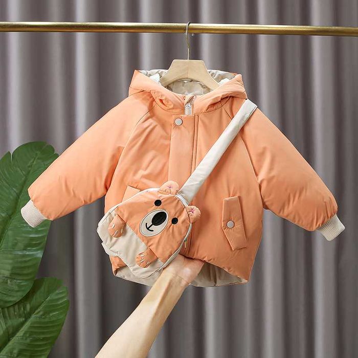 Куртка зимова з вушками + бананка 116р ( 5-6 років)