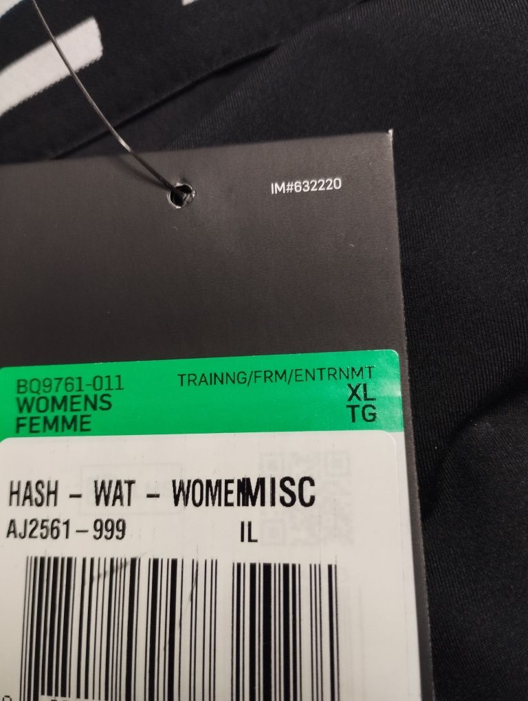 Nike pro legginsy XL czarne trzy czwarte