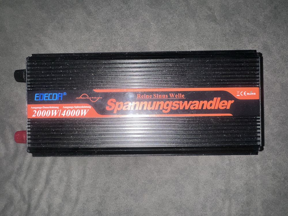 Inversor 12V 220V onda pura 2000w (pico 4000w)