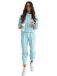 Bawełniany dres damski komplet Polski produkt baby blue XL 42 MOON