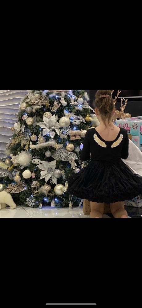 La Vashka pettiskirt spódniczka M 7-9 lat czarna