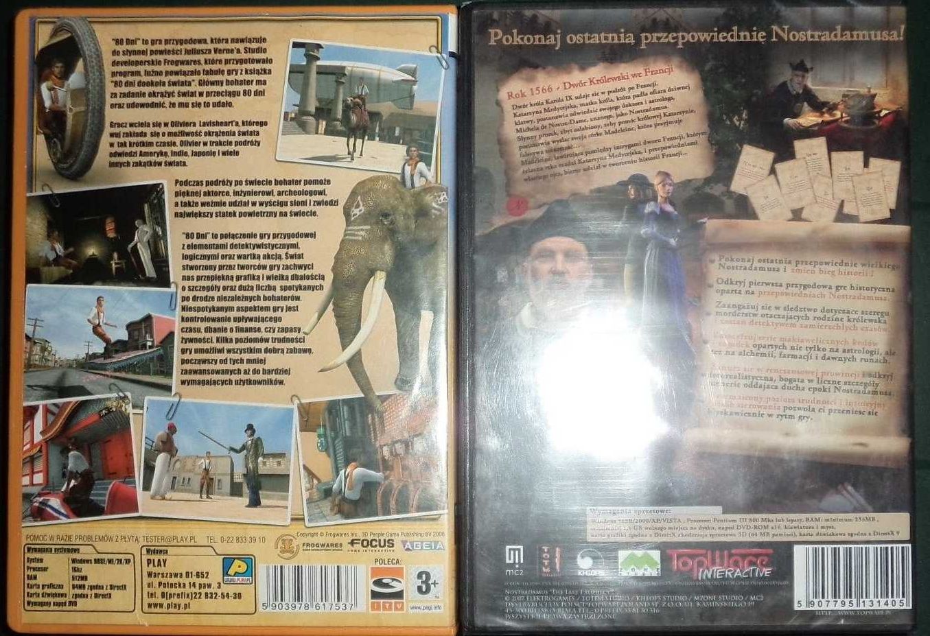 80 dni. Willy Fog w Dookoła świata + Nostradamus TopWare PC