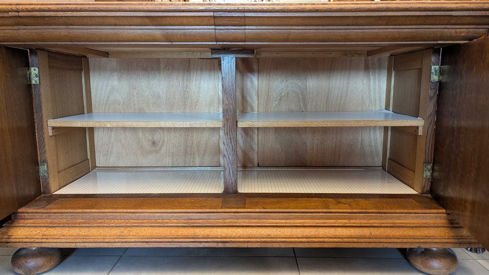 Piękna komoda,szafka neorenesansowa dąb