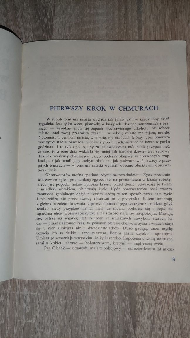 Książka Pierwszy krok w chmurach Baza Sokołowska Hłasko