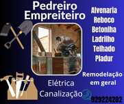 "Serviços de Pedreiro*  Canalização e Elétrica pintura Ladrilho Etc...