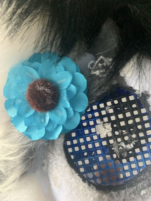 Maska therian Husky ręcznie wykonana