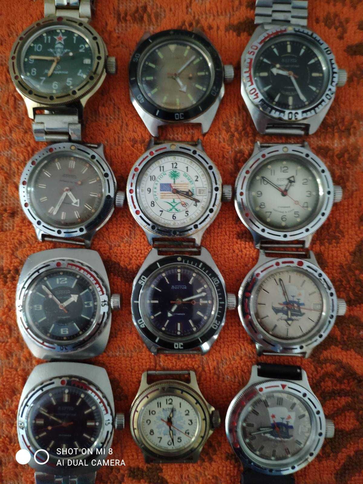 Часы Восток Au 20, СПЕЦНАЗ и Vostok Europe Metro Collection 31 jewels