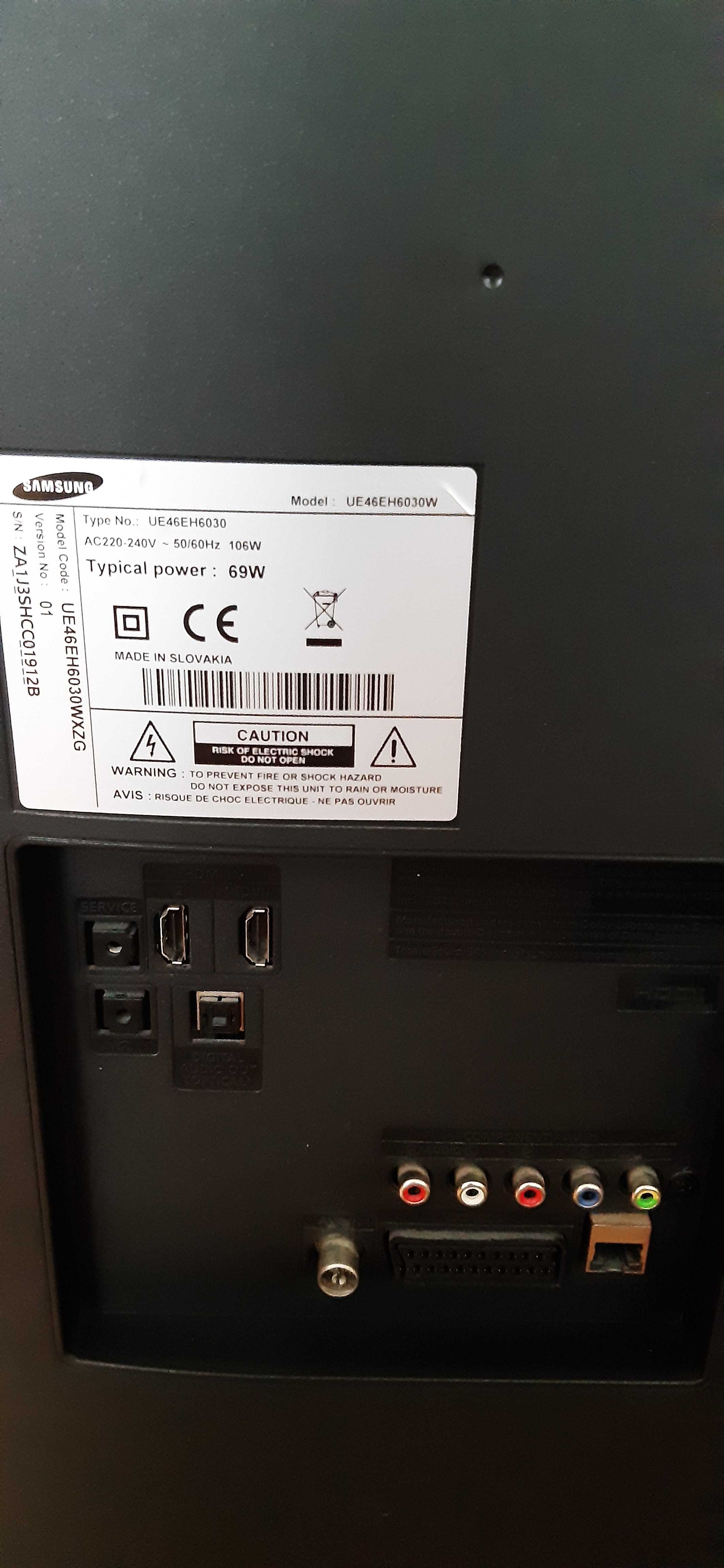 telewizor samsung lcd 3d 46" / 118 cm bardzo dobry stan