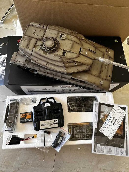 Танк Heng Long 3958-1 Merkava MK4 V7.0 масштаб 1:16 2.4G - 3958-1-V7