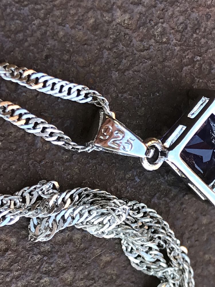 Срібний/Серебряный комплект 925 проби! Swarovski!