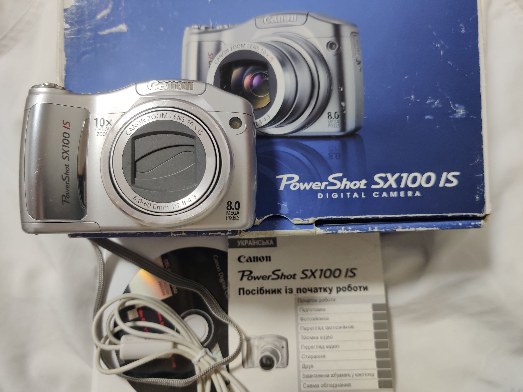 Canon PowerShot SX 100 IS Silver фотокамера, фотоапарат