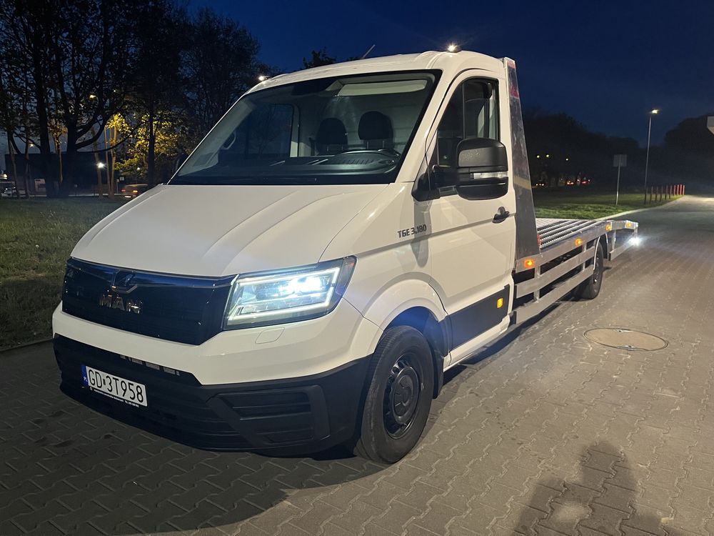 Wypożyczalnia Lawet Wynajem Laweta VW Crafter kat. B Autolaweta