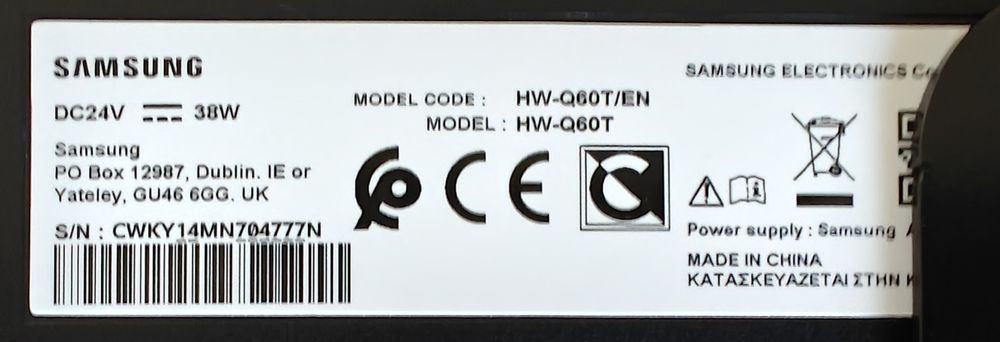 Soundbar Samsung HW-Q60T i satelity SWA-8500S