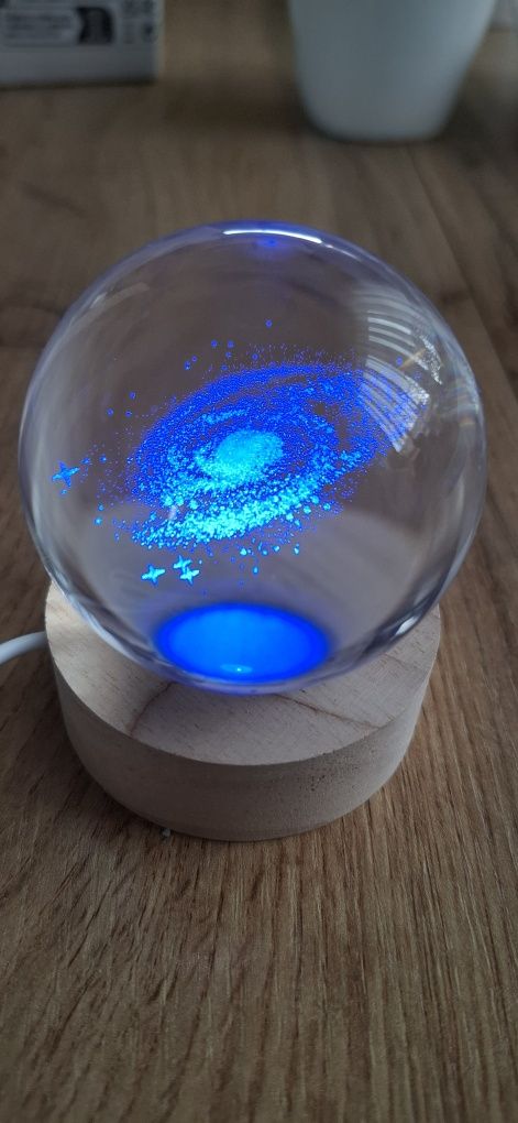 Kryształowa kula-droga mleczna LED RGB lampka