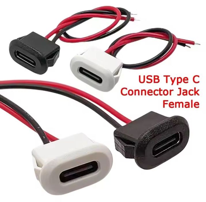 Роз'єм конектор USB C 2 шт AITRIP Type-C Female Chassis