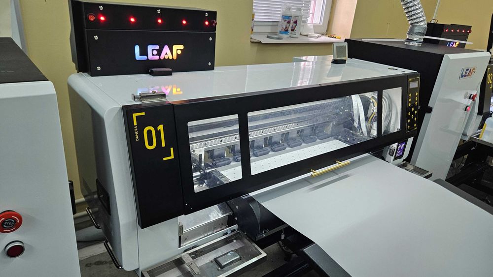 Drukarka DTF 60cm Leaf 2xi3200 + proszkarka + filtr  NISKI KOSZT DRUKU
