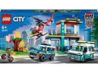 LEGO CITY 60371 Parking Dla Pojazdów Uprzywilejowanych 6+ Klocki NOWE