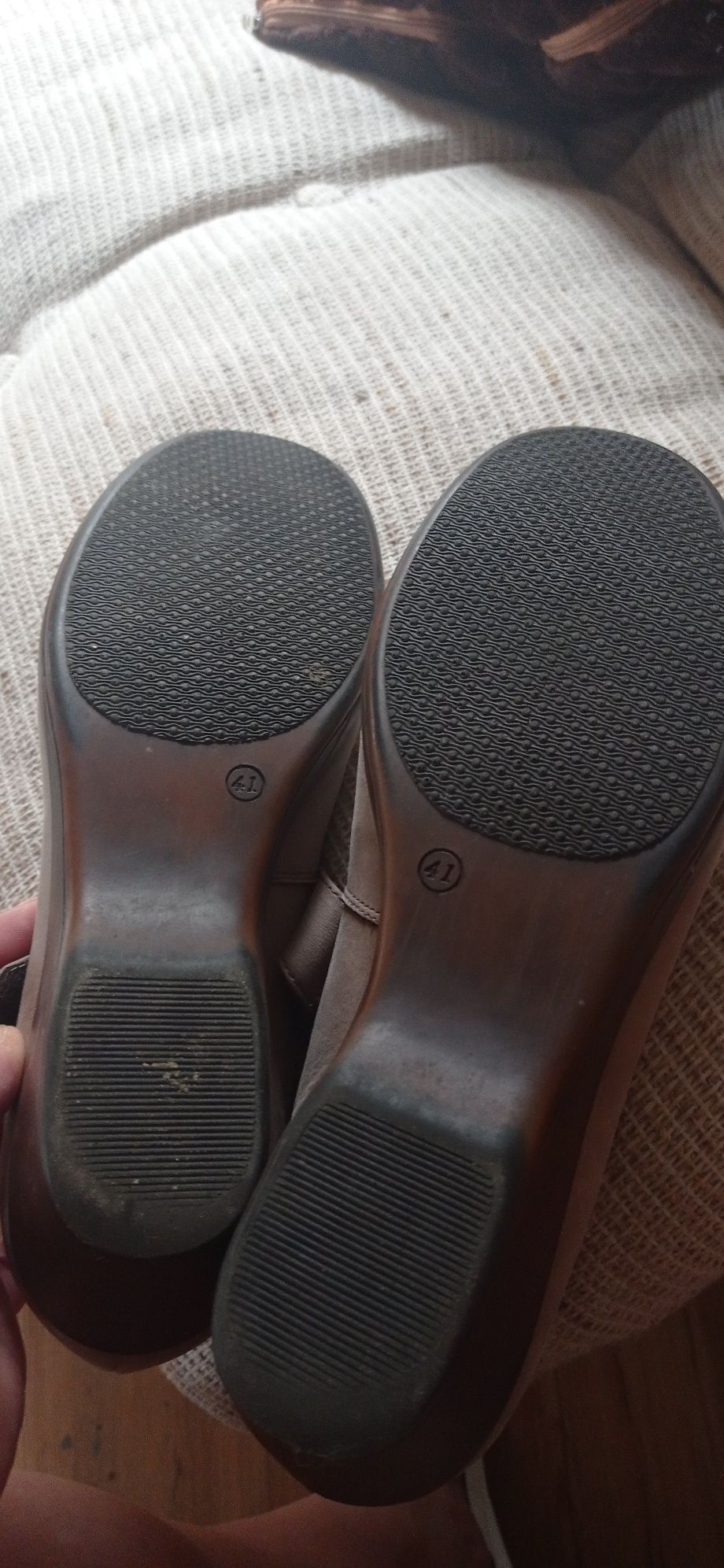 Czółenka półbuty Axel Comfort 41 koturny rzep