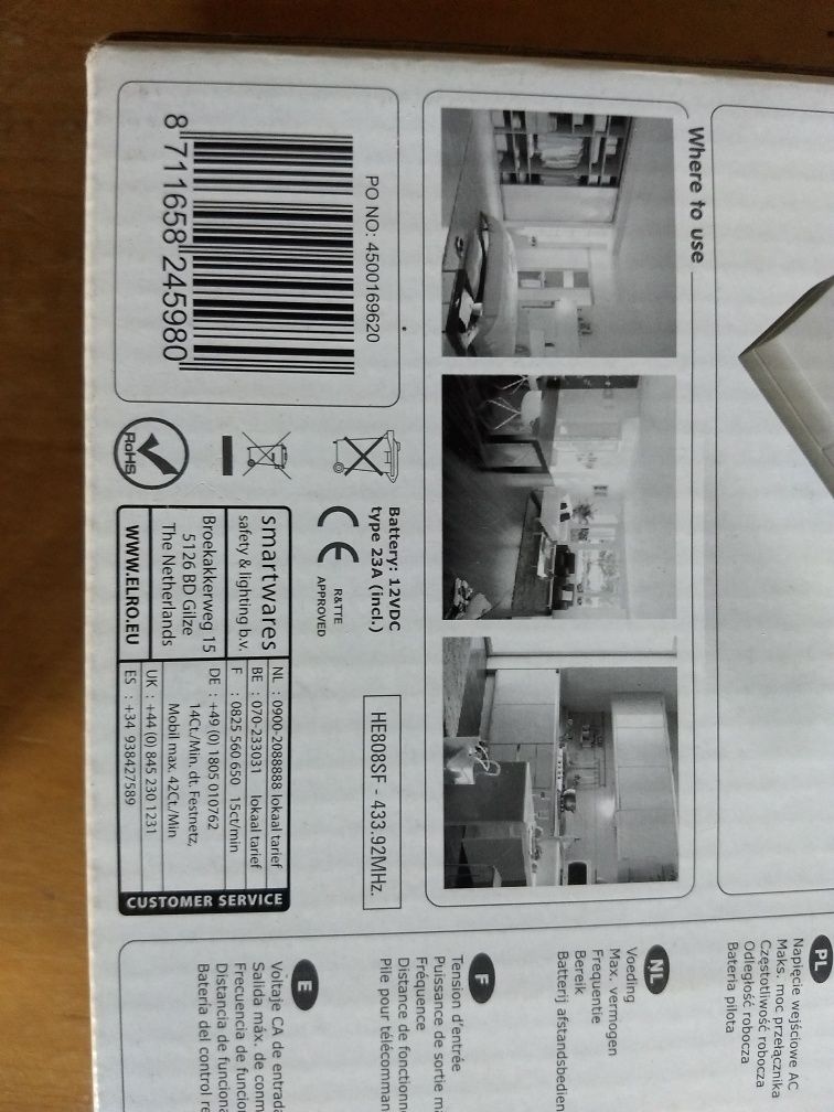 Gniazda zdalnie sterowane plus centralka Ethernet Smart Home HE840ipdo