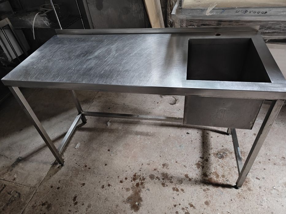 Ванна моечная одинарная двойная со столом бу новая нержавеющая