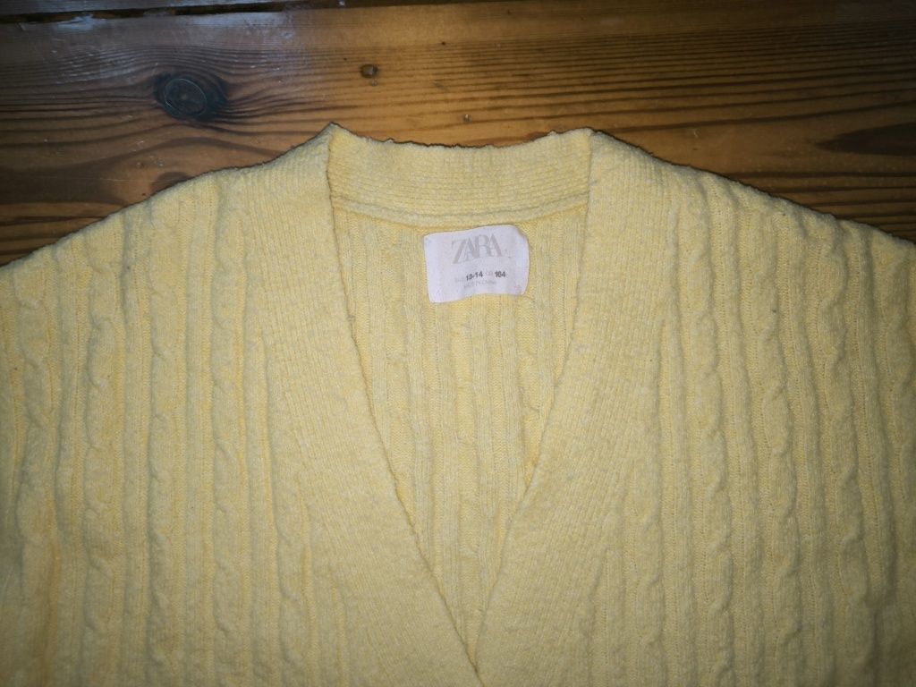 Zara, sweter dla dziewczynki, rozpinany