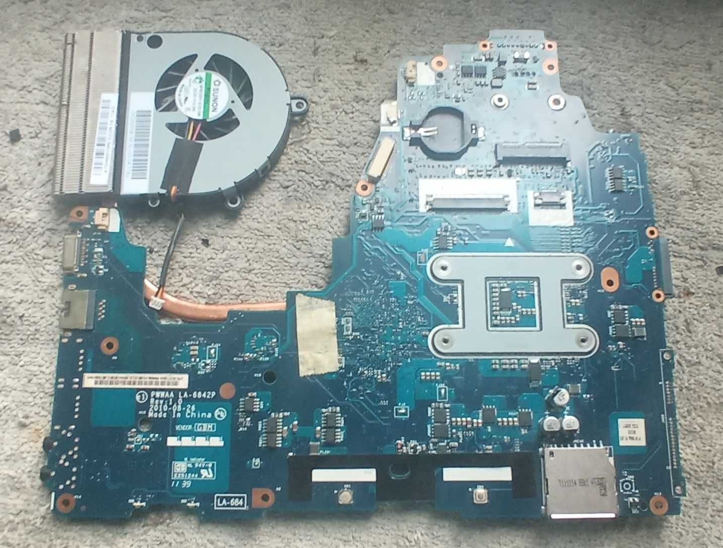 Płyta główna TOSHIBA SATELLITE C660 z procesorem i3