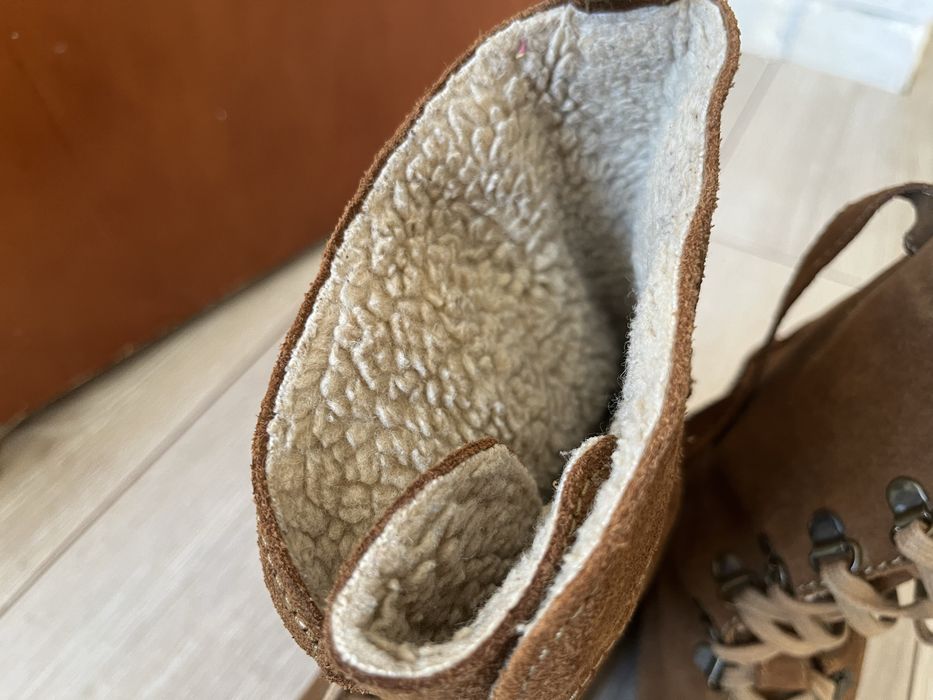 Замшеві черевики/ сапоги/ ботинки
