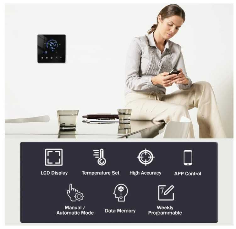 Inteligentny termostat Wifi do wodnego ogrzewania Decdeal