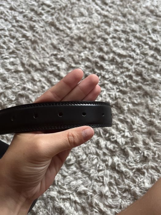 Cinto preto de couro genuino feito em portugal