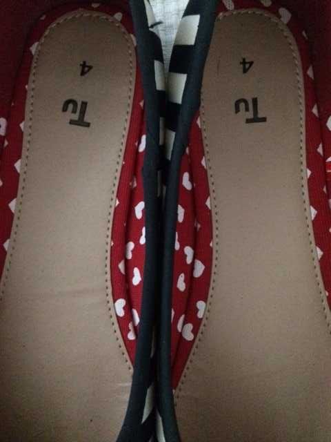 Baleriny w paski rozmiar 36