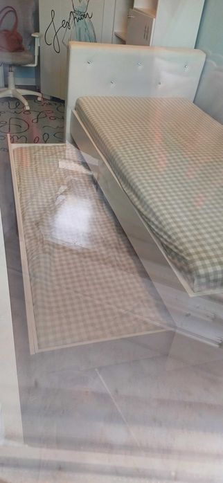 łóżko fashion mint dwupoziomowe z materacami