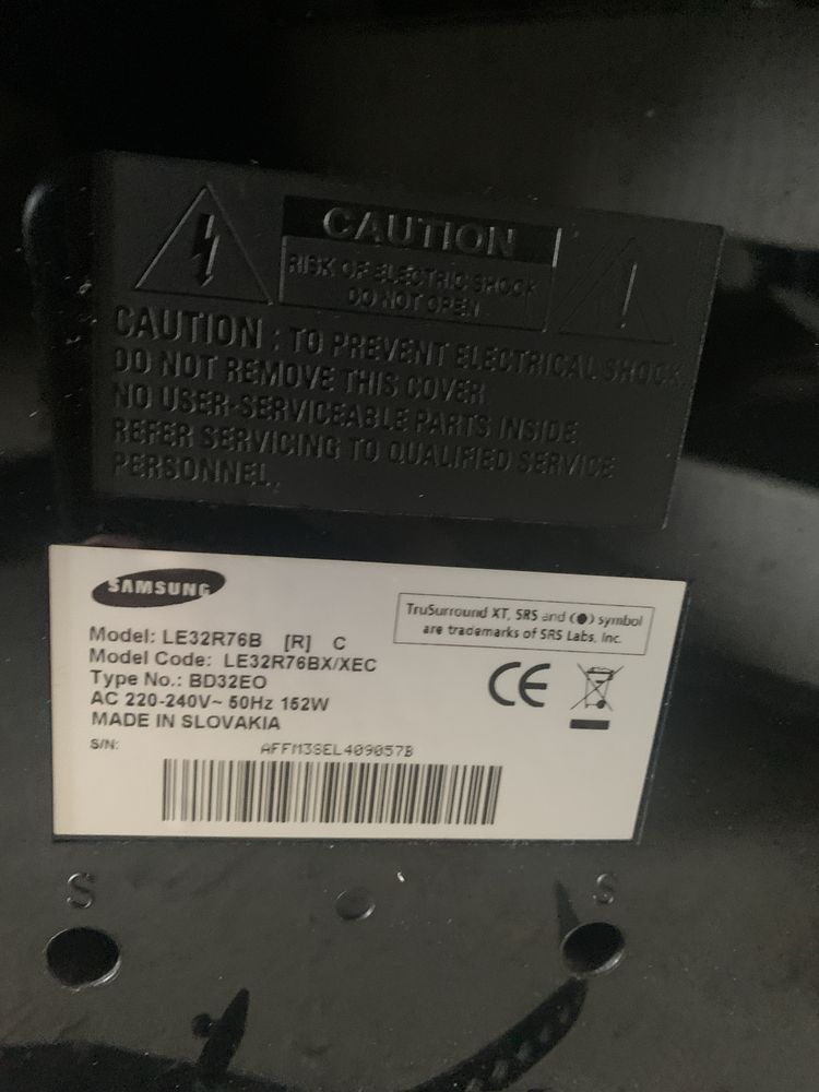 Samsung telewizor uszkodzony LE32R76B