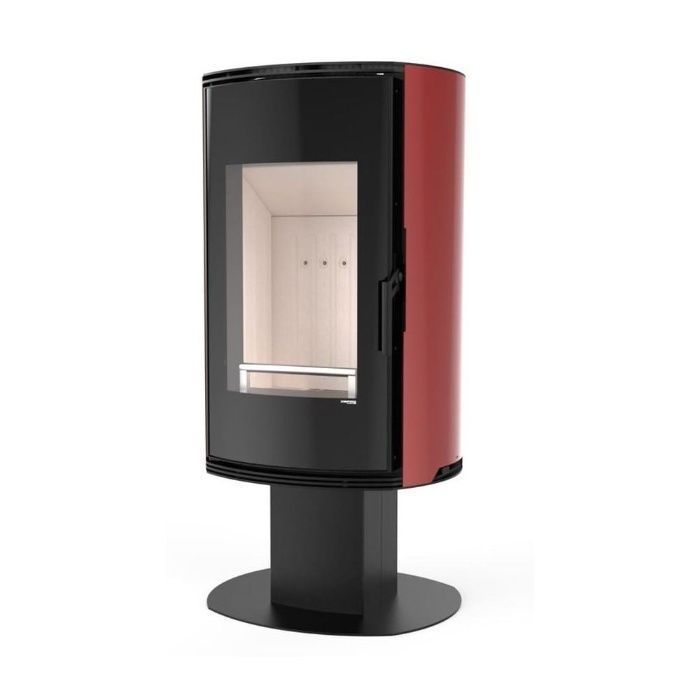 Piec piecyk kominek wolnostojący - DEFRO Home Orbis Top 9kW brązowy