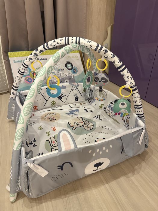 Інтерактивний розвивальний килимок Ricokids і килимок дитячий зелений