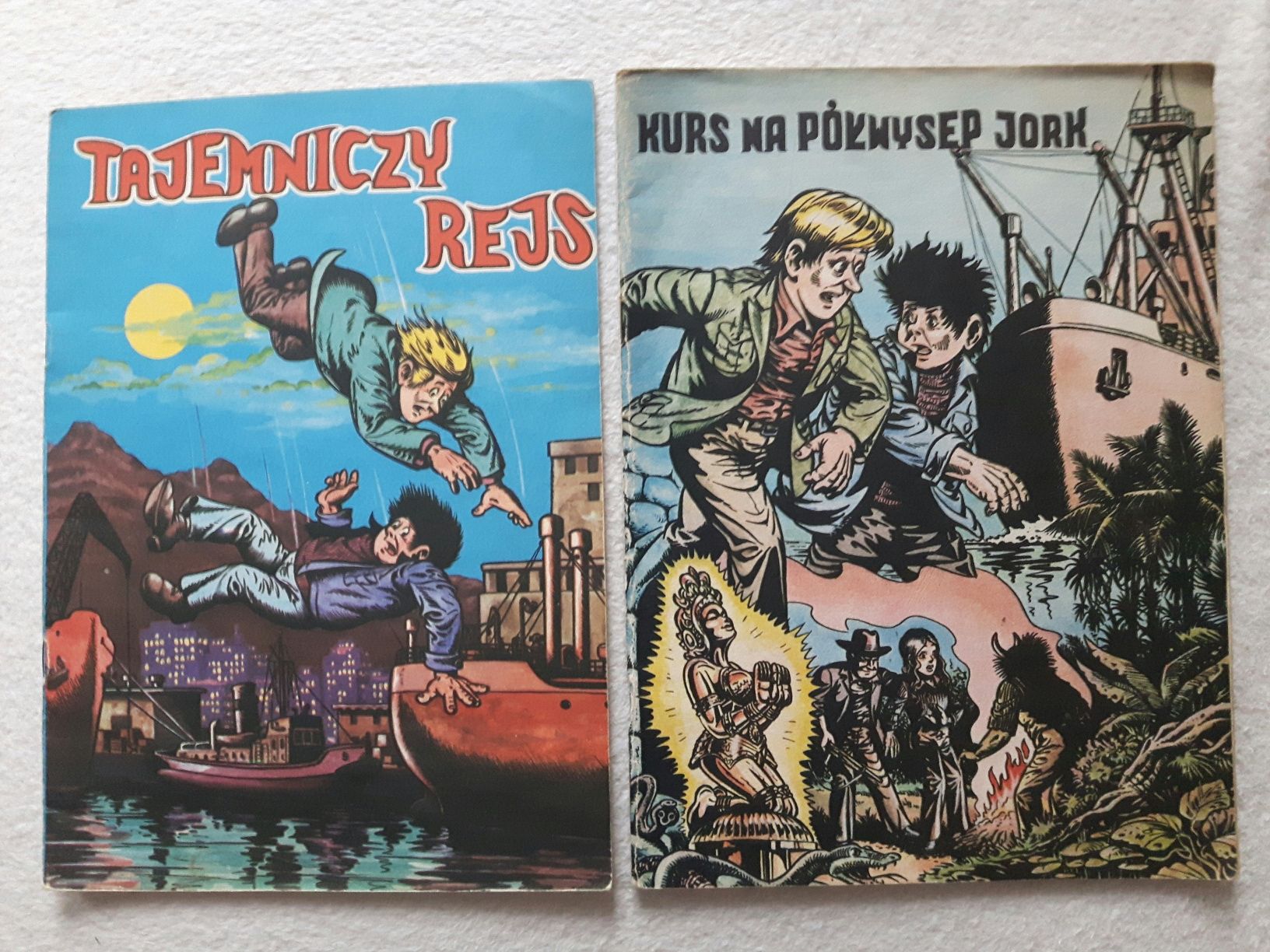 Tajemniczy rejs. Kurs na półwysep Jork. Komiks PRL