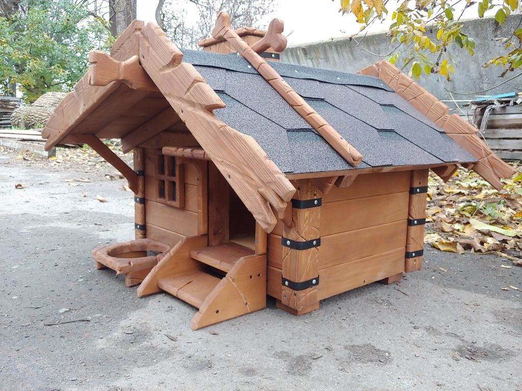 Будка деревянная, домик для собаки