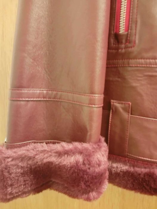 kurtka skóropodobna ocieplana