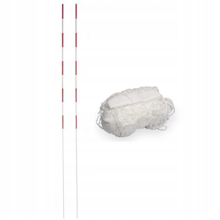 siatka do siatkówki biała z antenkami