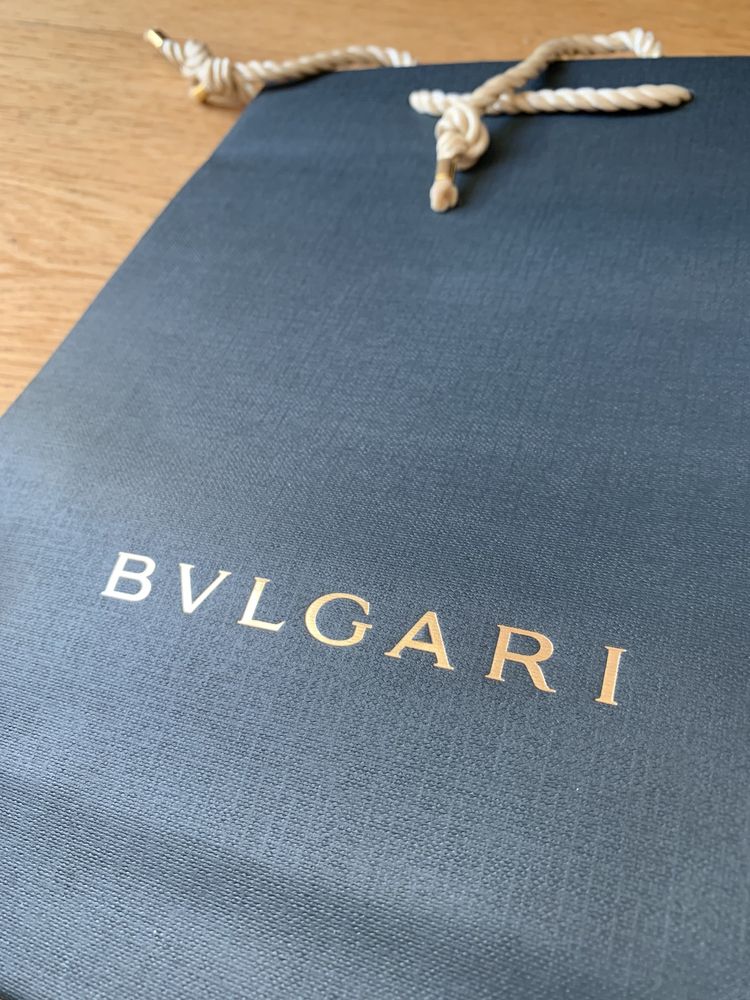 Torba papierowa Bvlgari nowa oryginał szara