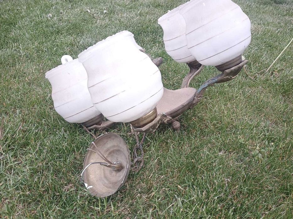 Żyrandol mosiężny 5-cio ramienny