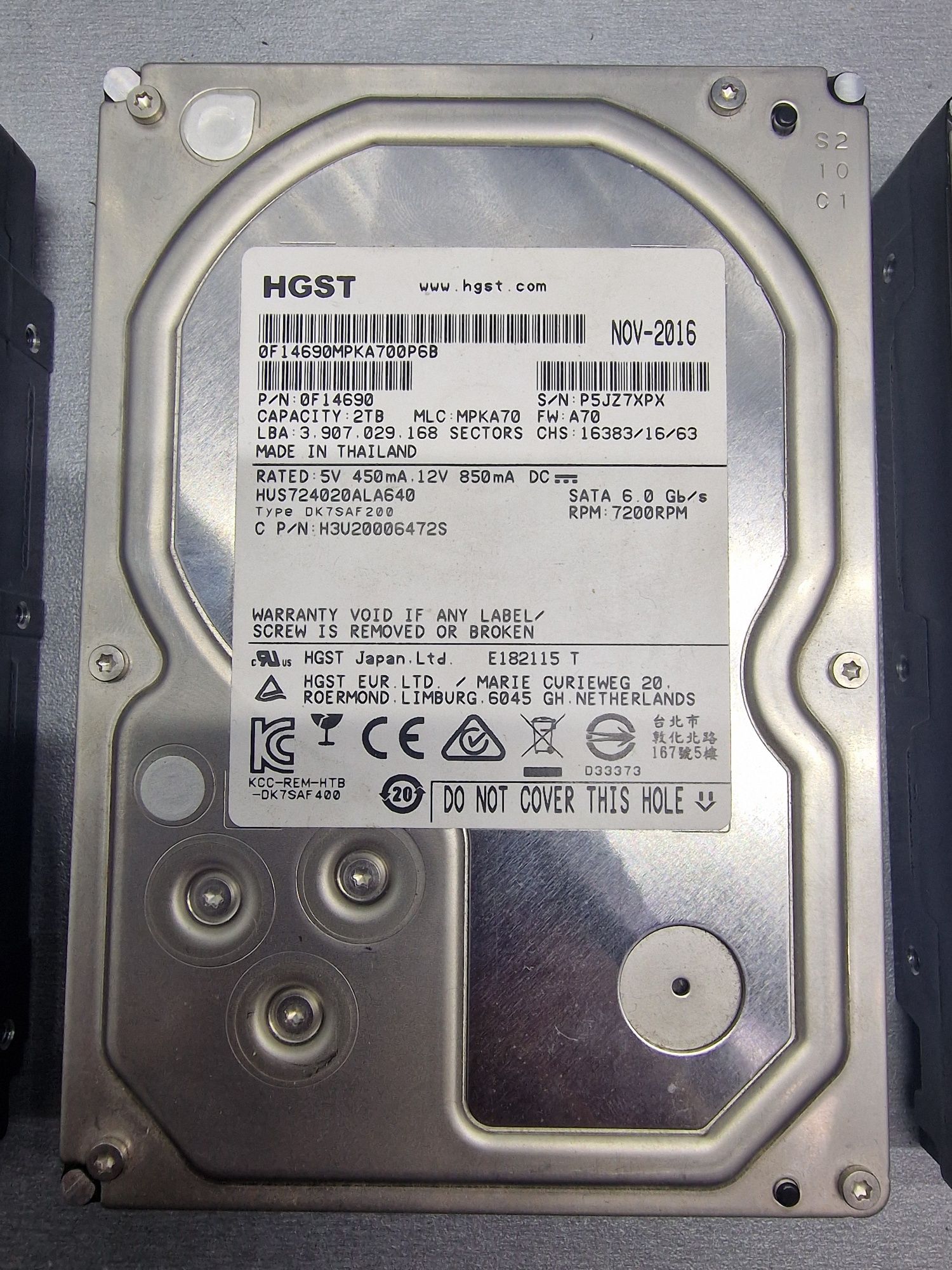 HDD SATA/SAS 6TB, 4TB, 2TB, 1TB надёжность и скорость