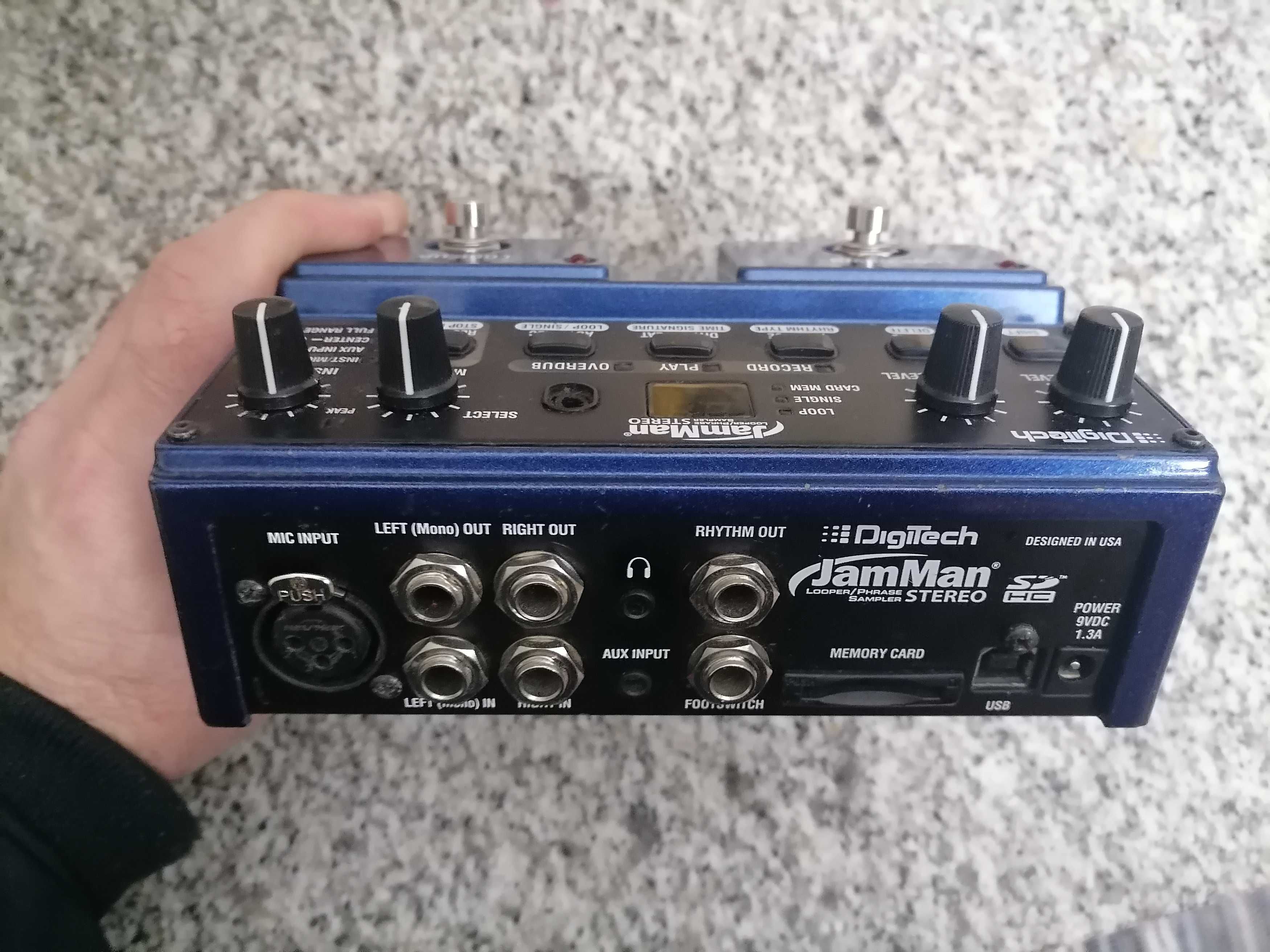 Digitech Jamman Stereo looper/phrase sampler (para peças ou reparação)