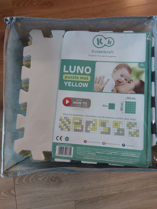 Mata Puzzle Kinderkraft Yellow